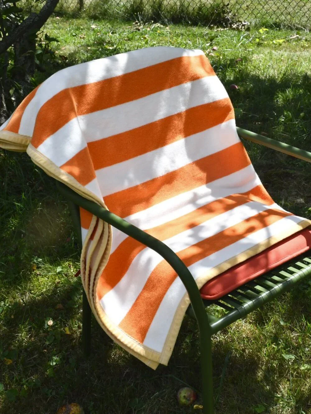 Grace Atwood Orange Cream Striped ChappyWrap (large)